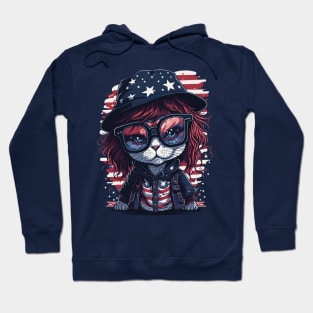 Patriotic Cat Hoodie